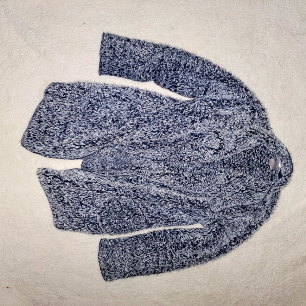 Super Fuzzy Open Draped Cardigan with Pockets